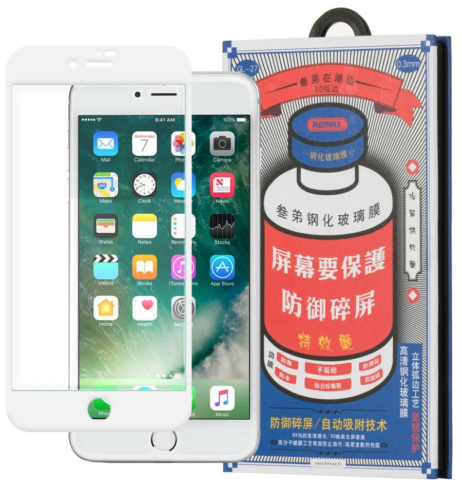 

Защитное стекло Remax GL-27 Emperor Series 3D 9H для iPhone 7 Plus/8 Plus белая рамка