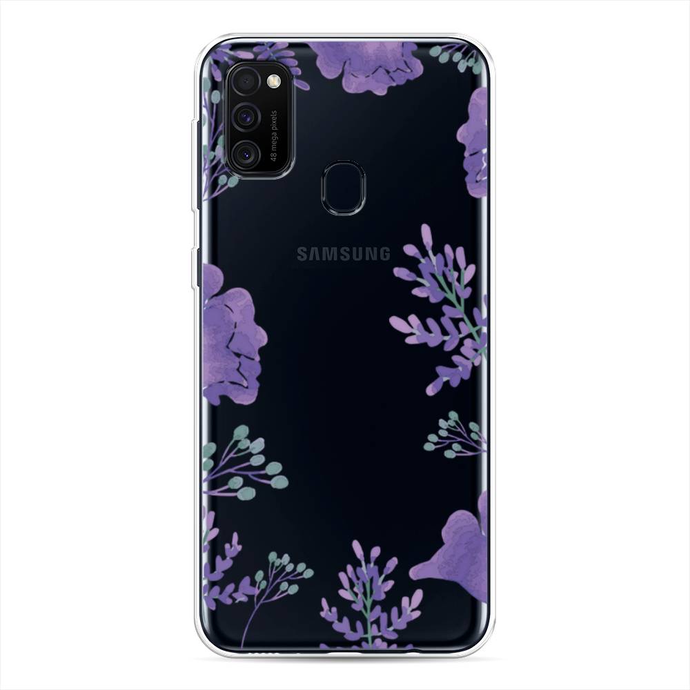 

Чехол Awog на Samsung Galaxy M30s/M21 "Сиреневая цветочная рамка", Разноцветный, 29850-8