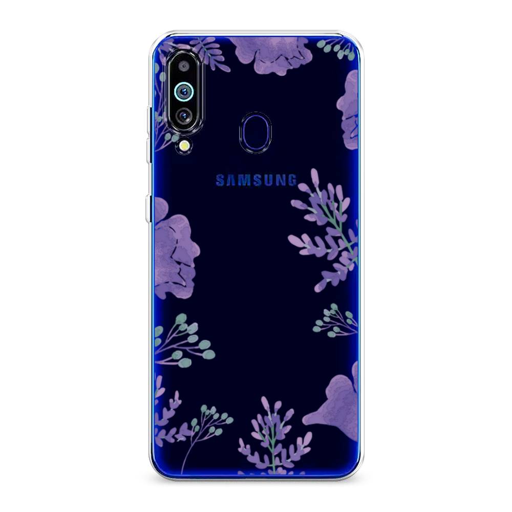 

Чехол Awog на Samsung Galaxy M40/A60 "Сиреневая цветочная рамка", Разноцветный, 28750-8