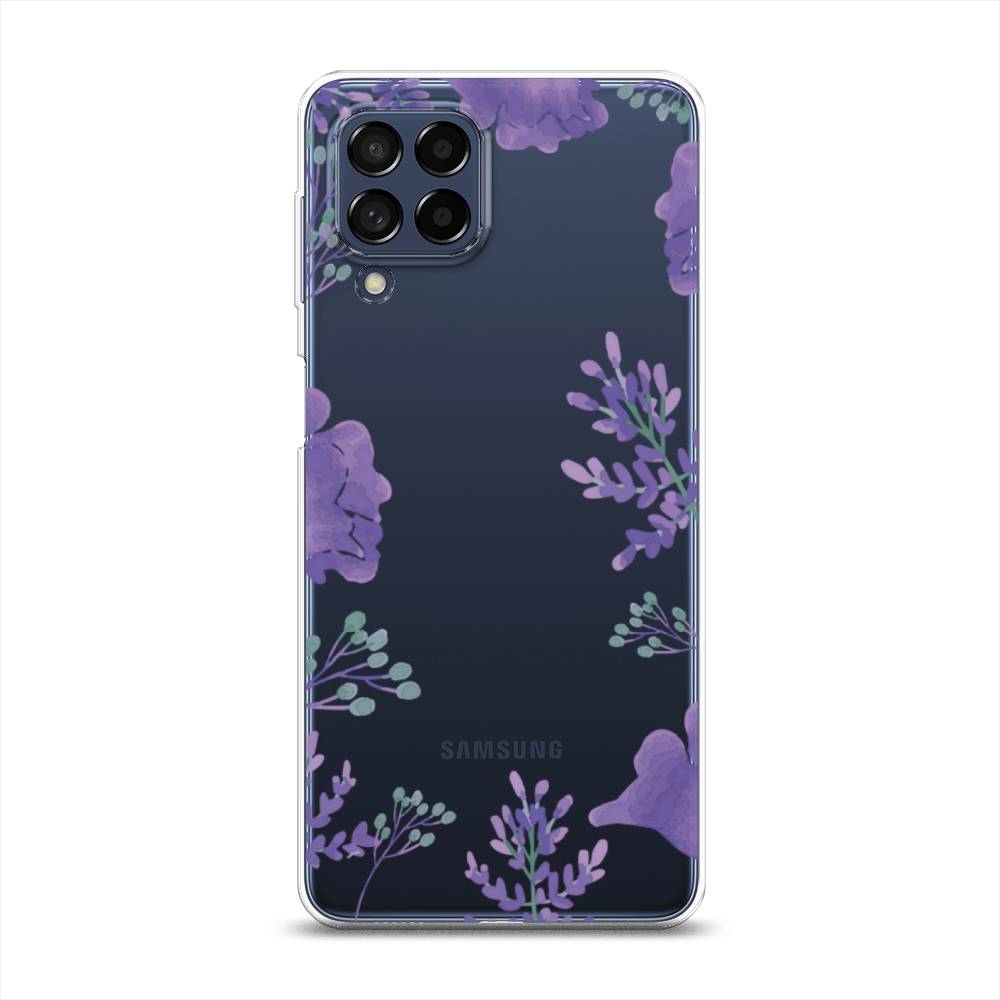 

Чехол Awog на Samsung Galaxy M53 / Самсунг M53 "Сиреневая цветочная рамка", Разноцветный, 2105850-8