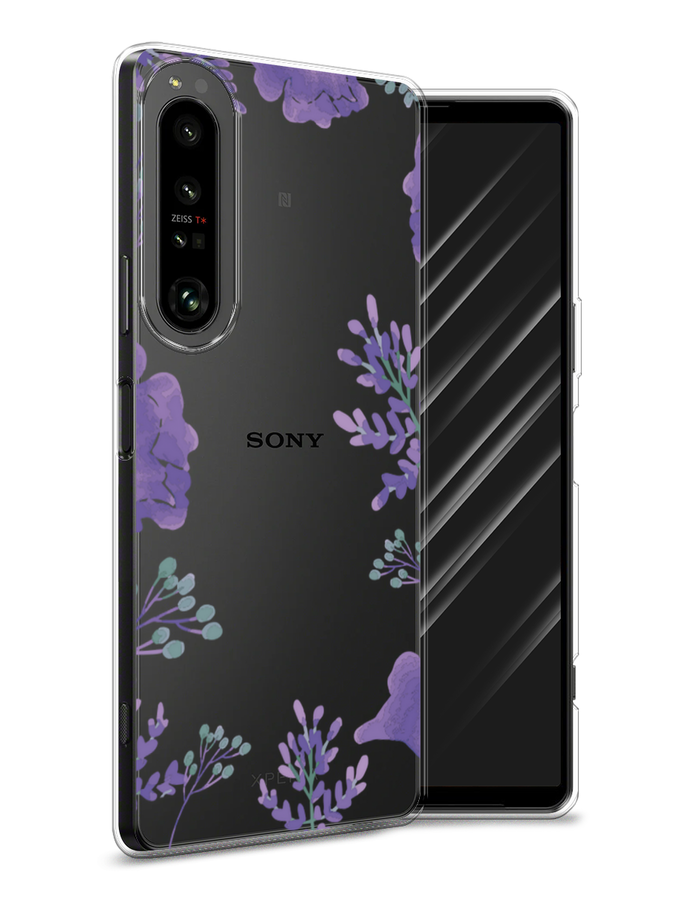 

Чехол Awog на Sony Xperia 1 IV "Сиреневая цветочная рамка", Разноцветный, 55150-8