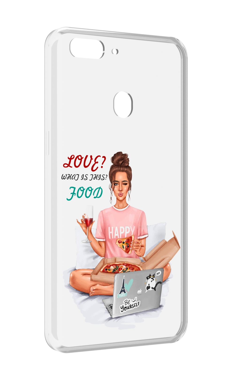 

Чехол MyPads девушка-с-ноутбуком женский для Oppo Realme 2, Прозрачный, Tocco