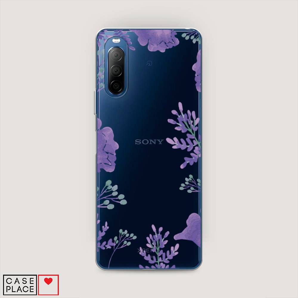 

Чехол Awog на Sony Xperia 10 II "Сиреневая цветочная рамка", Разноцветный, 54650-8
