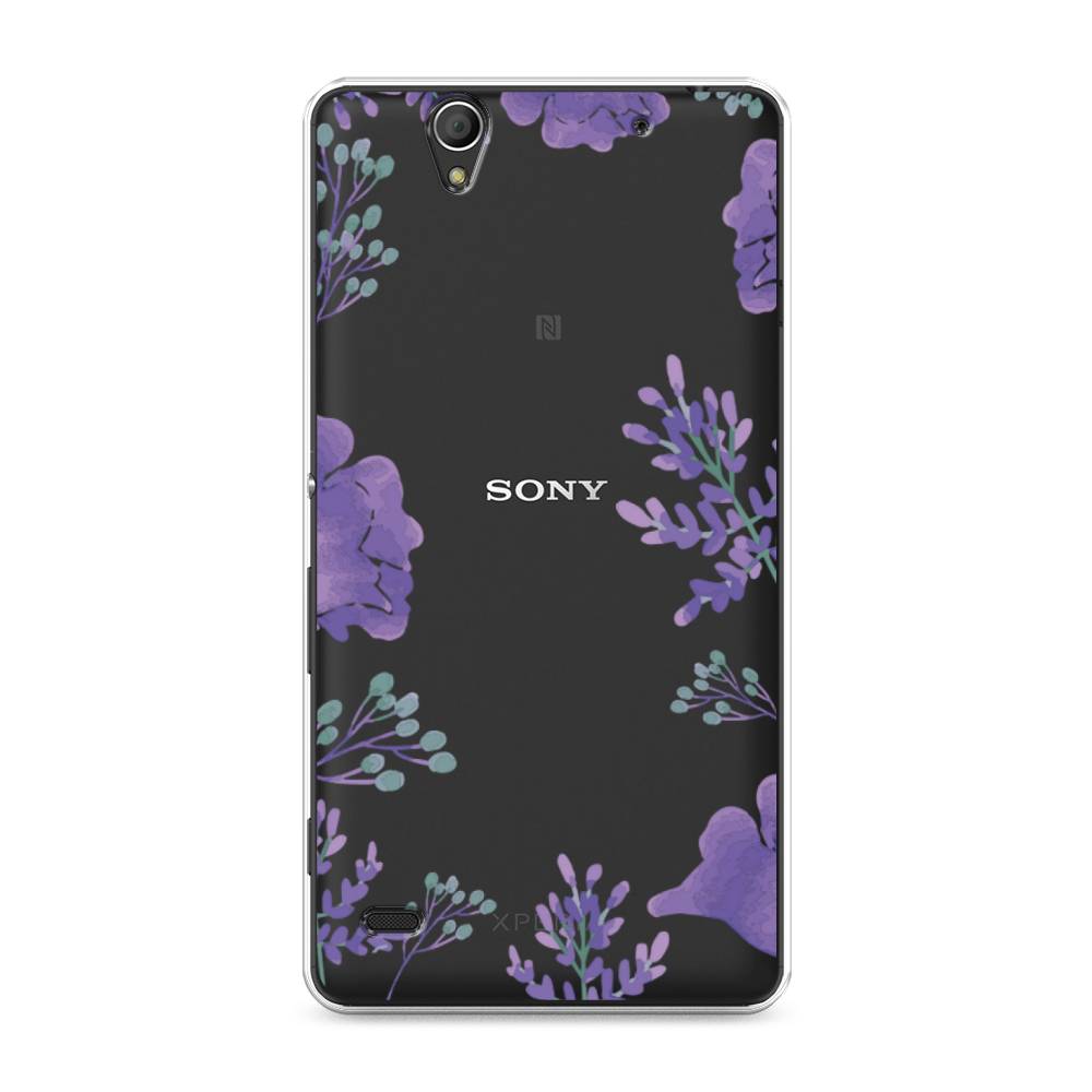 

Чехол Awog на Sony Xperia C4 "Сиреневая цветочная рамка", Разноцветный, 52650-8