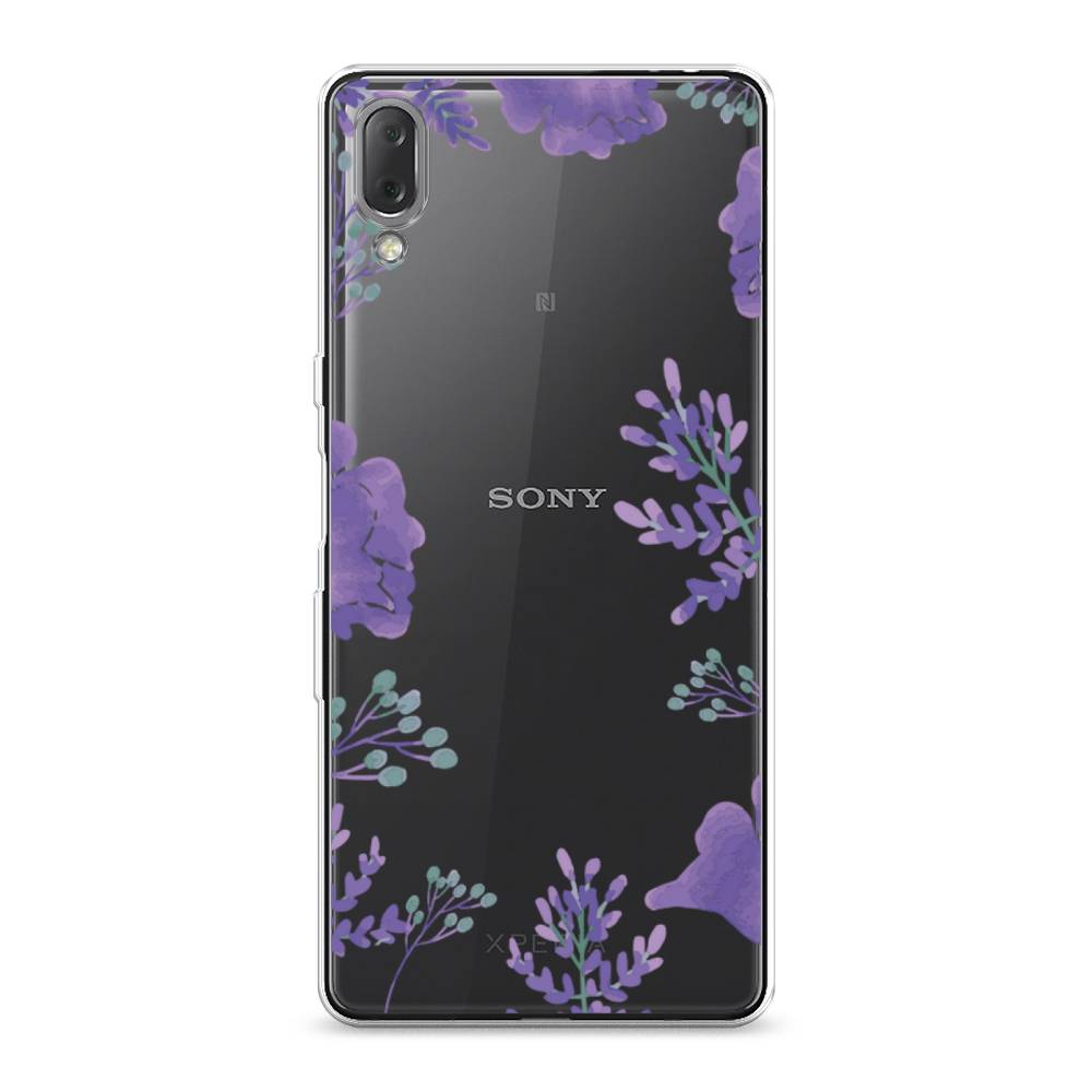 

Чехол Awog на Sony Xperia L3 "Сиреневая цветочная рамка", Разноцветный, 54450-8