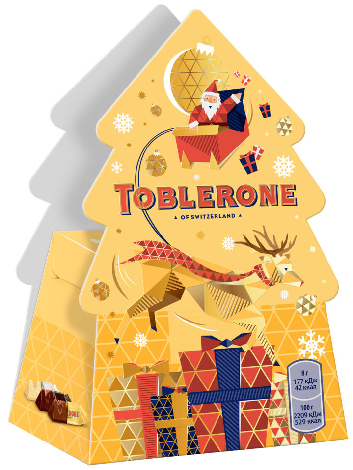 

Сладкий подарочный набор Toblerone Елочка 40 г