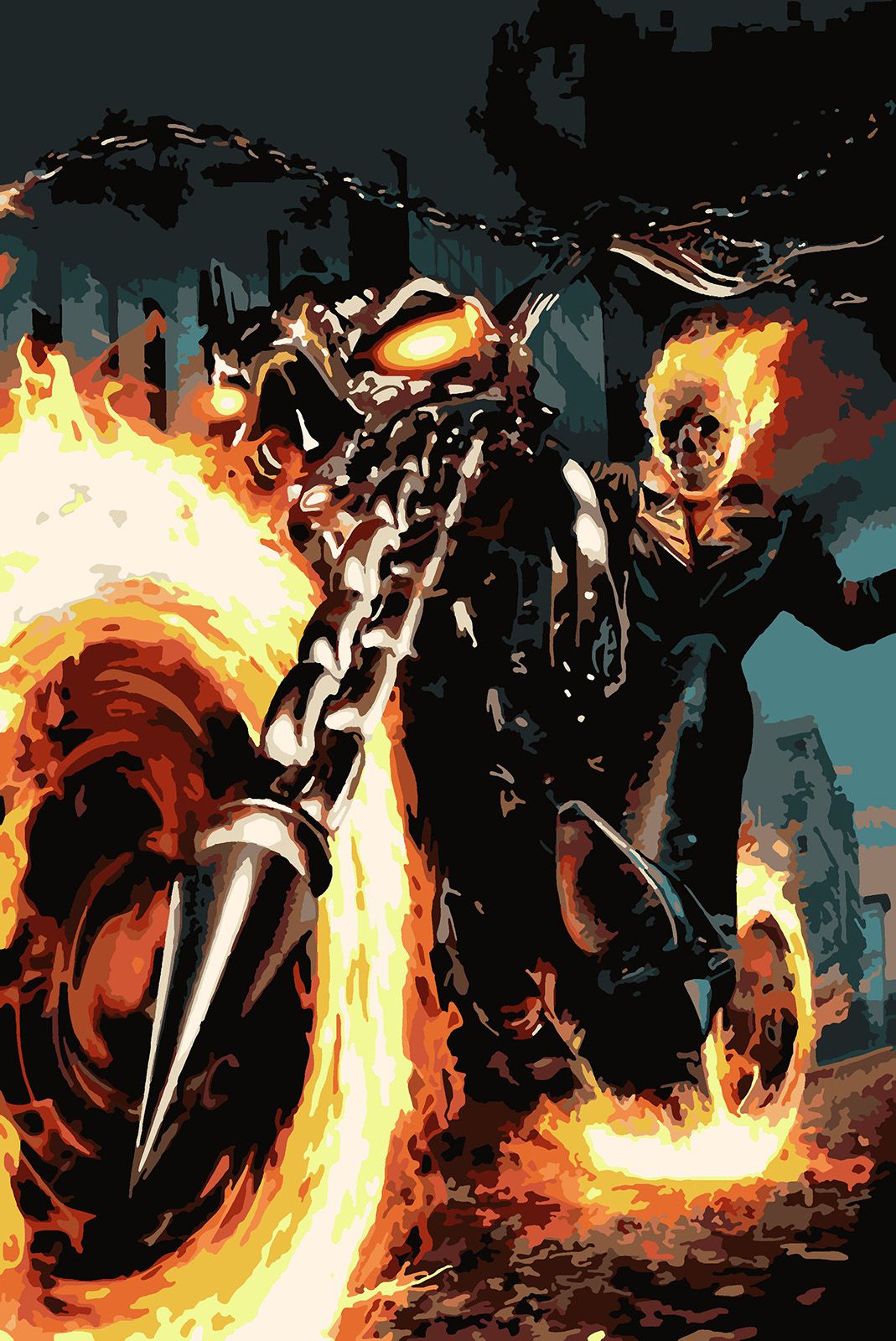 

Картина по номерам Красиво Красим Призрачный Гонщик Блэйз, 90 х 120 см, Призрачный Гонщик Блэйз