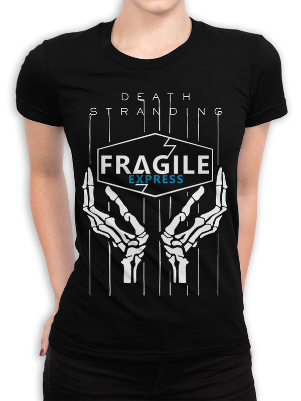 фото Футболка женская design heroes fragile express - death stranding черная 3xl