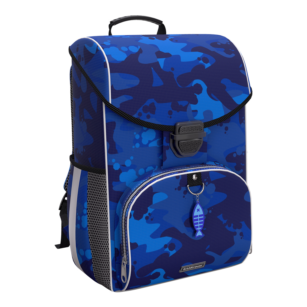 

Ранец ErichKrause ErgoLine Sea Camo, 15L, Синий