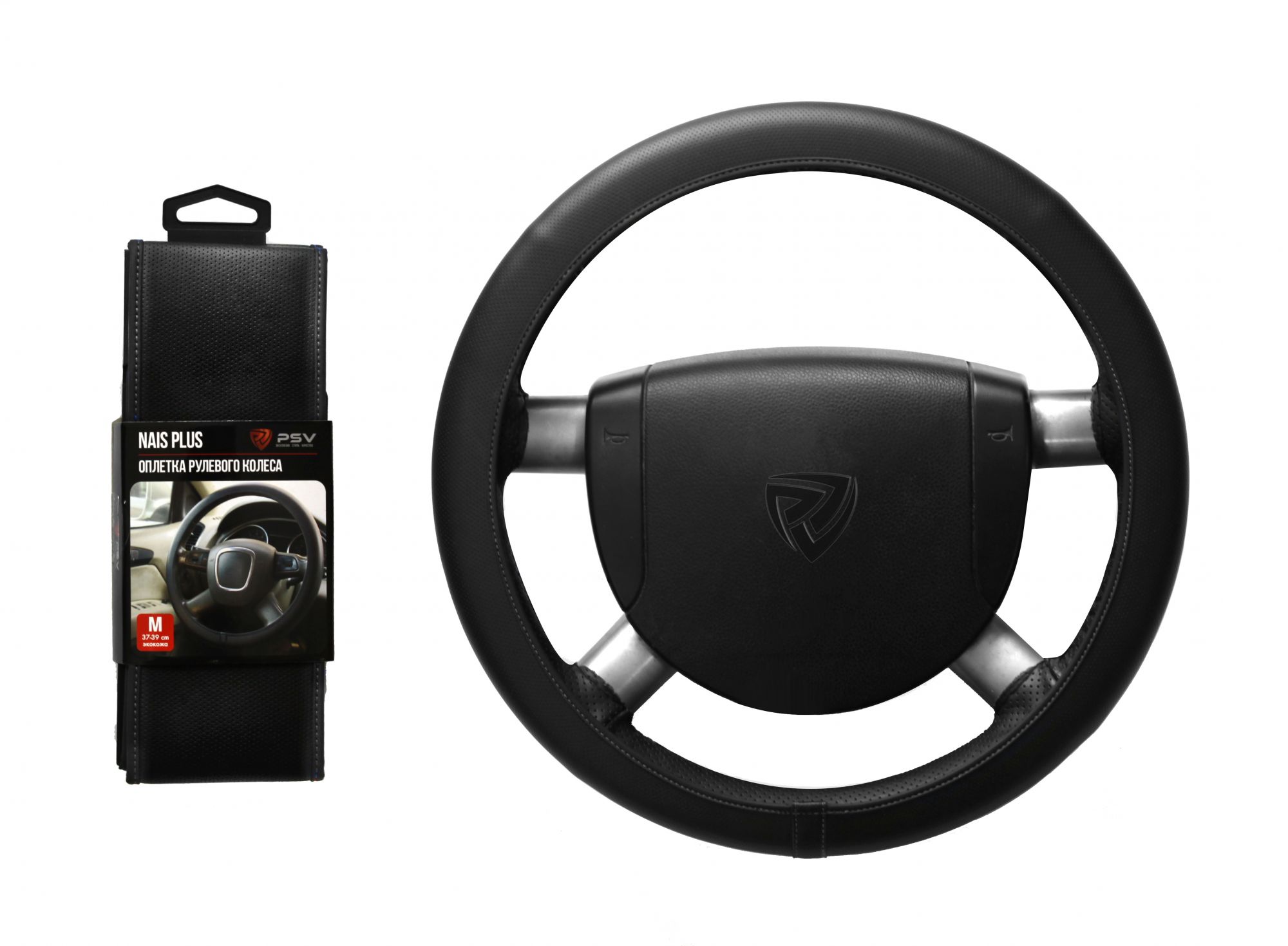 

Оплётка на руль PSV NAIS PLUS (Черный/Отстрочка черная) М, PSV NAIS PLUS