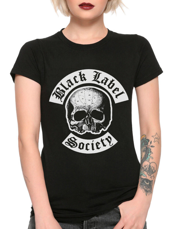 фото Футболка женская design heroes black label society черная 3xl