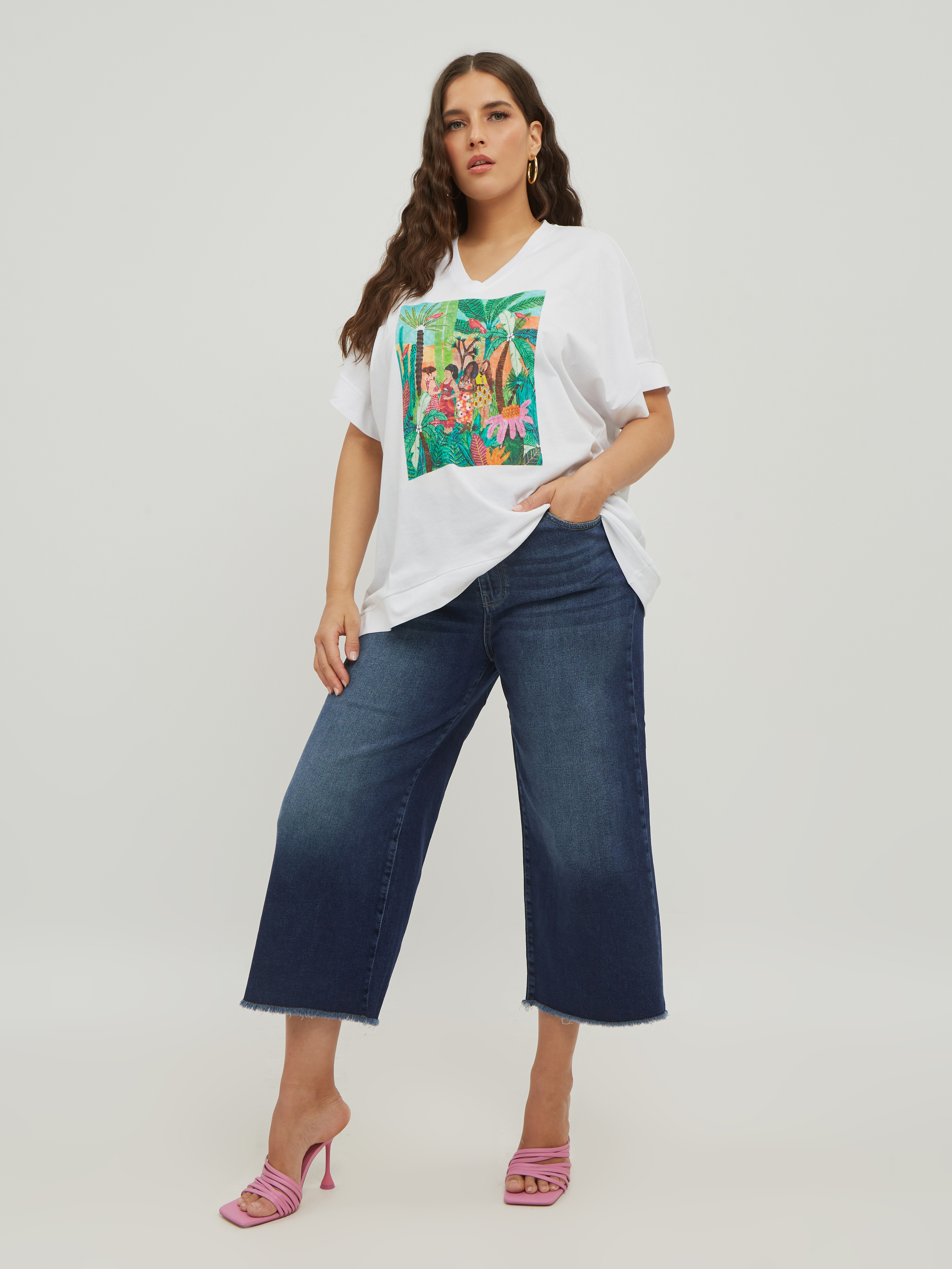 

Футболка женская MAT fashion Plus size_1034 белая M, Белый, Plus size_1034