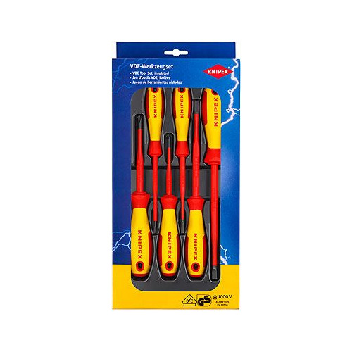 фото Набор отверточный knipex kn-002012v02, 6 предметов, диэлектрический