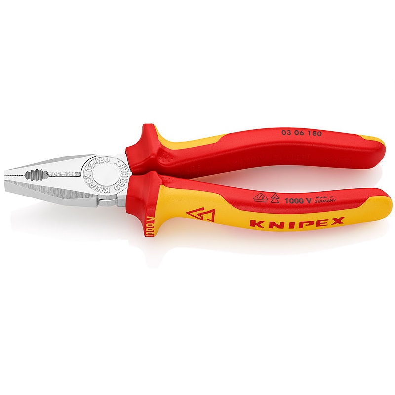 фото Плоскогубцы knipex kn-0306180sb диэлектр.покр.