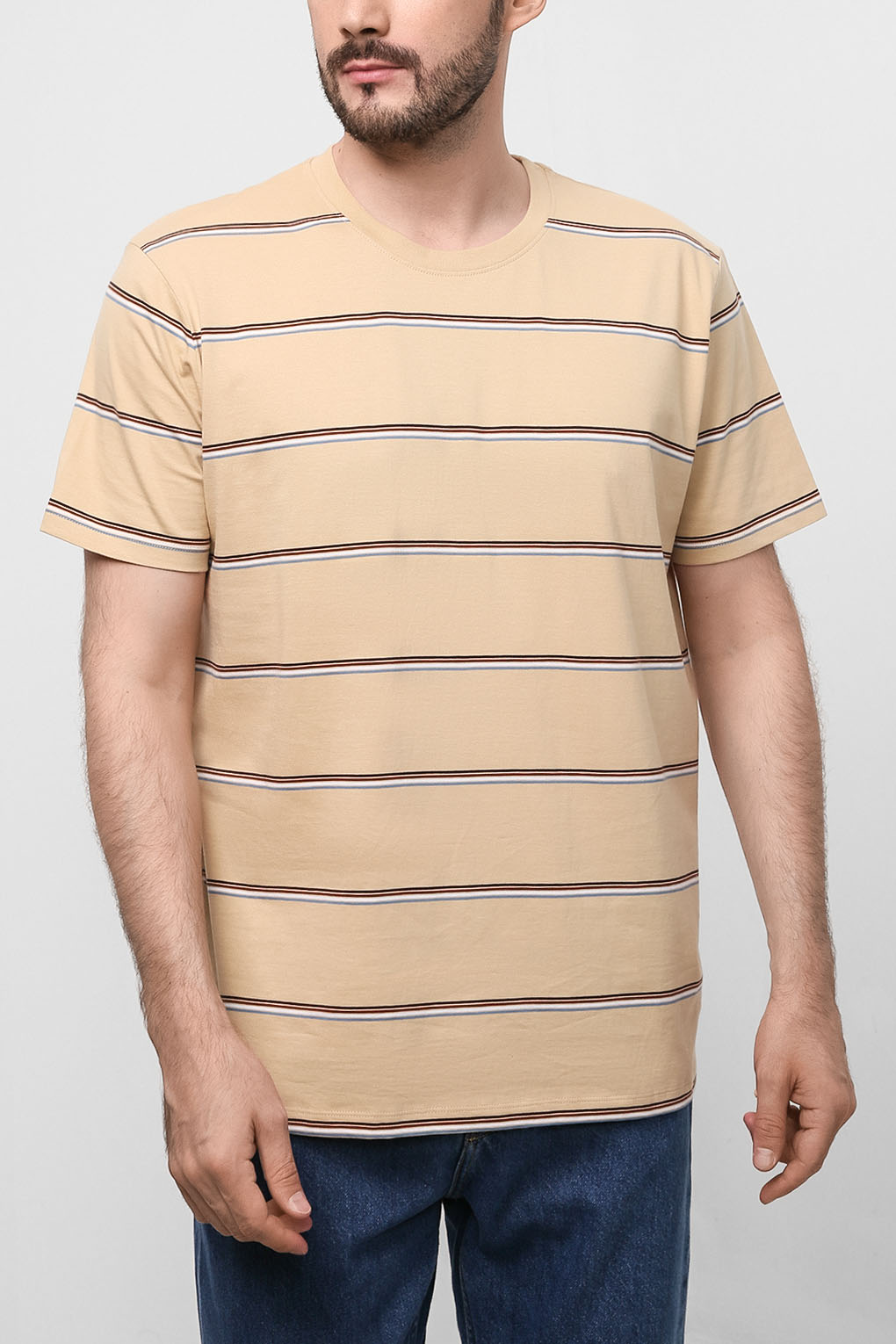 

Футболка мужская Esprit 032EE2K303 бежевая M, 032EE2K303