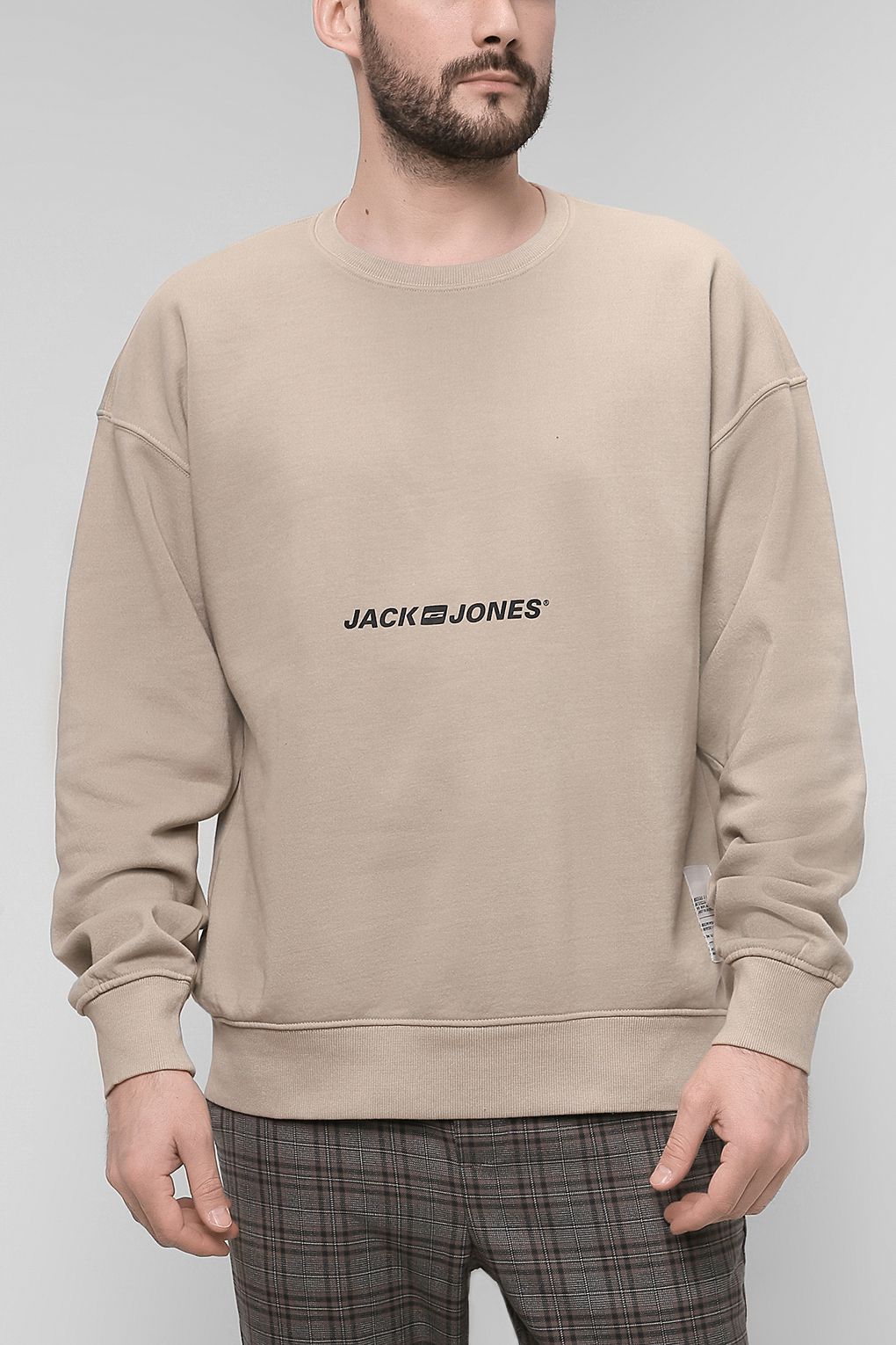 

Свитшот мужской Jack & Jones 12206659 бежевый L, 12206659
