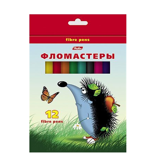 

Фломастеры Hatber Ежики 12 цветов