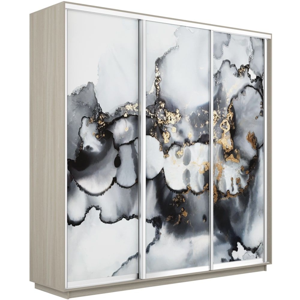 

Шкаф трехстворчатый Е1 Экспресс Фото трио ясень шимо светлый 240-220 1001, Бежевый, Экспресс Фото Трио