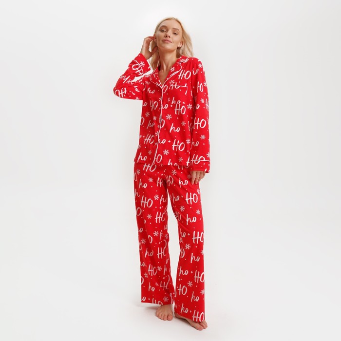 

Пижама женская KAFTAN П00000560 красная 52-54, Красный, П00000560