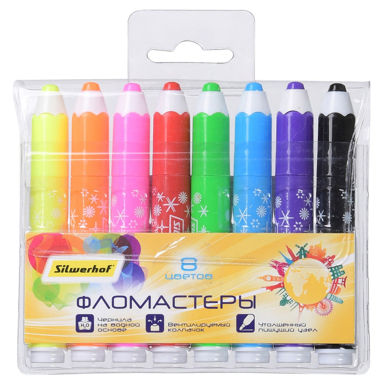 

Фломастеры Silwerhof Солнечная коллекция Jumbo