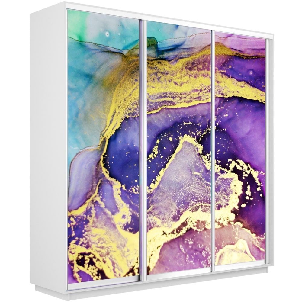 

Шкаф трехстворчатый Е1 Экспресс Фото белый снег 180-220 1018, Экспресс Фото