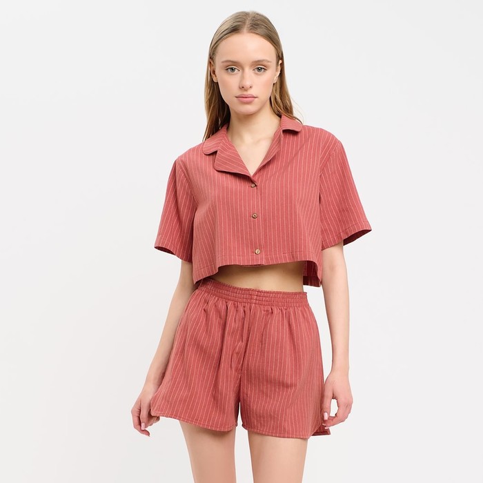 

Пижама женская KAFTAN П00000560 коричневая 40-42, Коричневый, П00000560