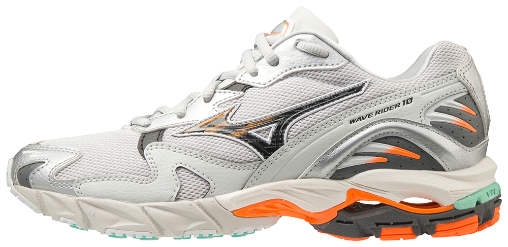 фото Кроссовки мужские mizuno wave rider 10 серые 4.5 uk