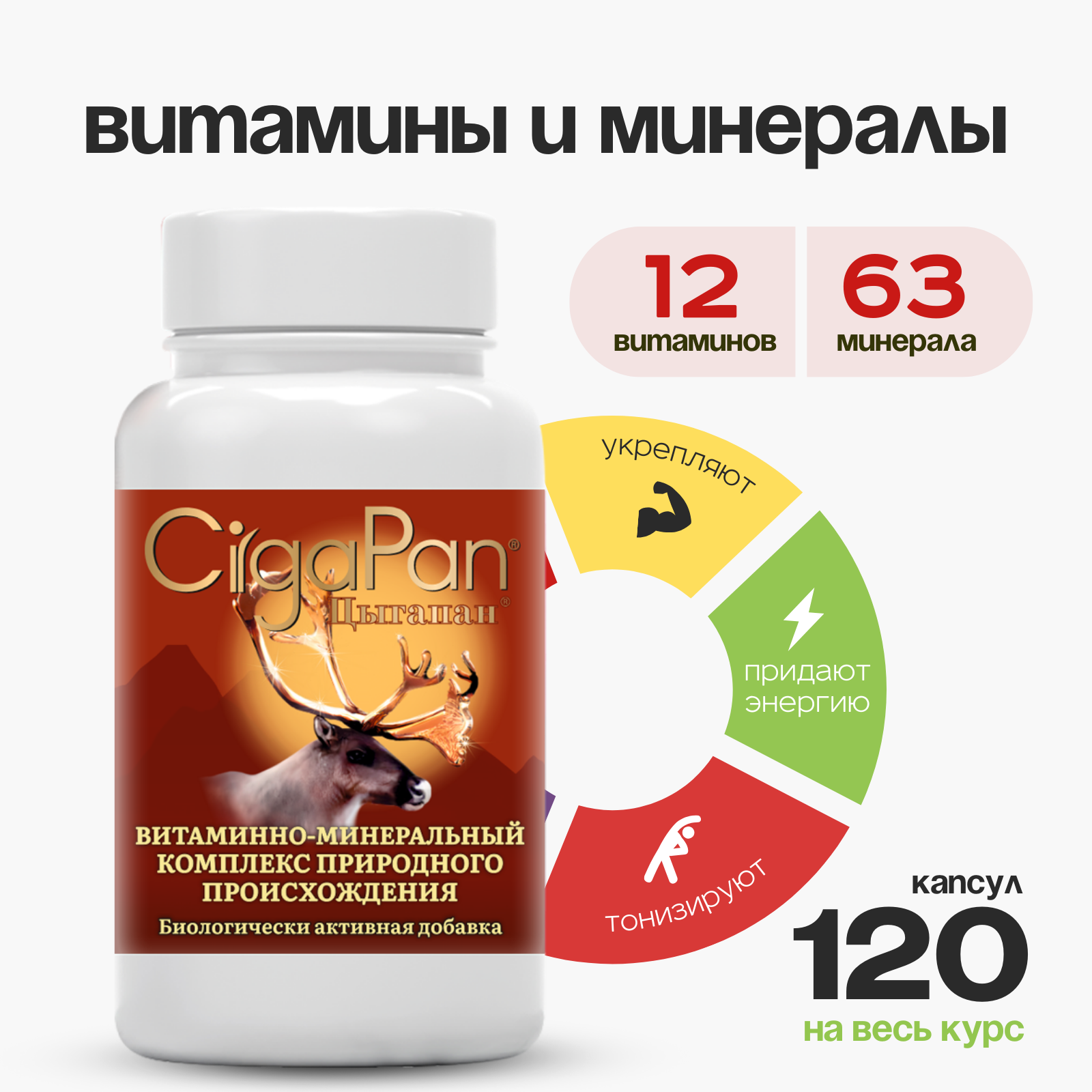 Цыгапан капсулы 400 мг 120 шт.