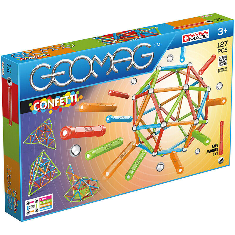 

Магнитный конструктор Geomag Confetti 127 деталей