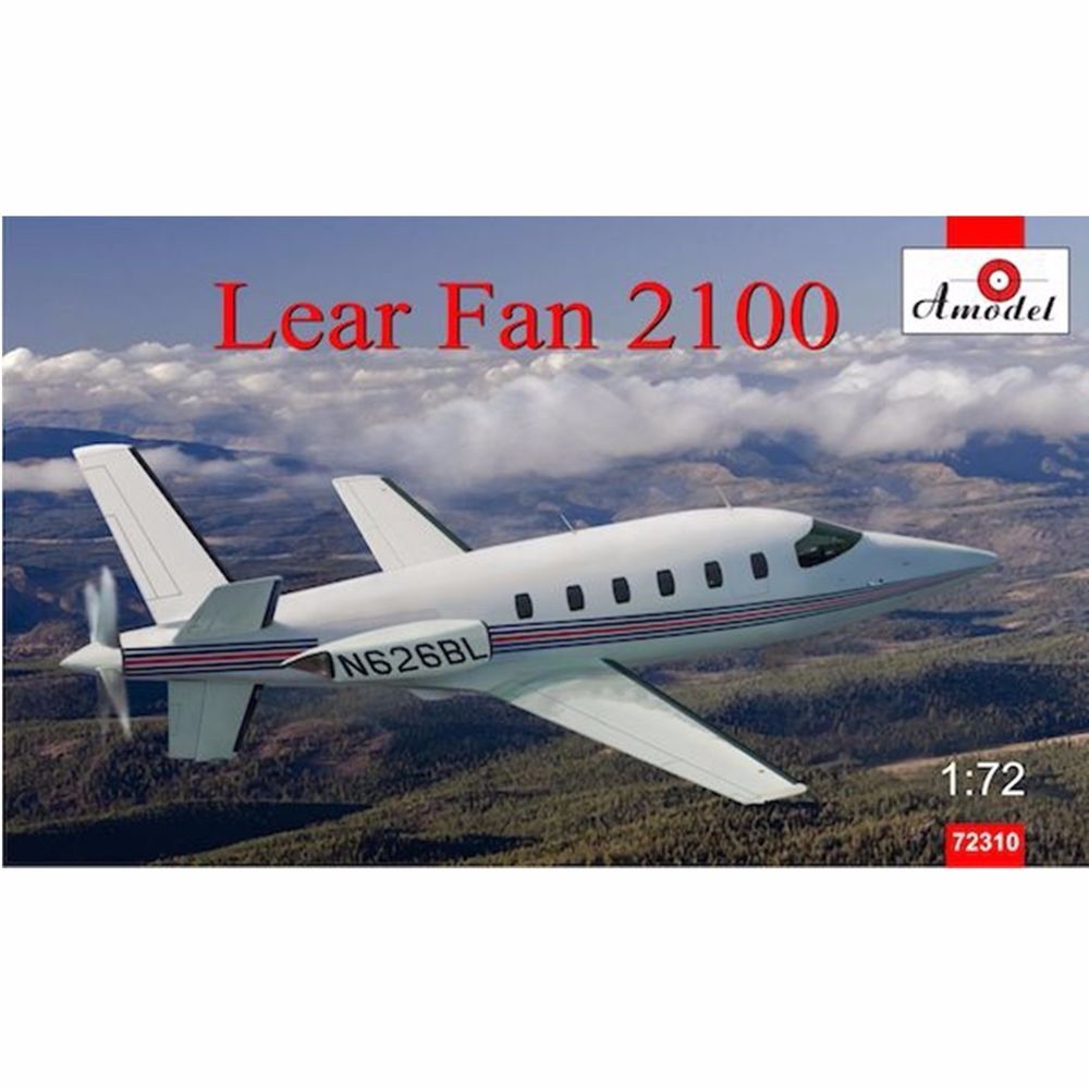 фото Сборная модель amodel 1/72 самолет lear fan 2100 72310