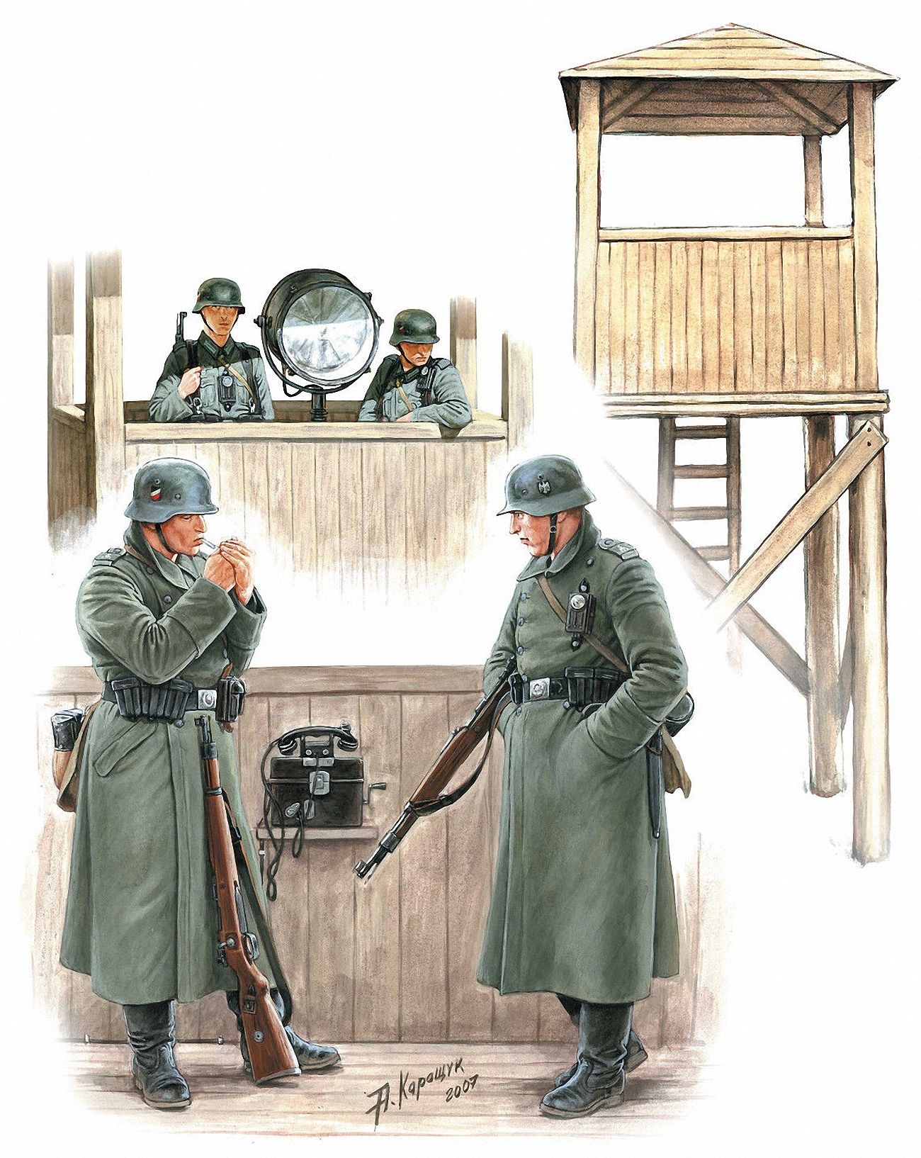 

Сборная модель MasterBox 1/35 Караульная вышка 3546