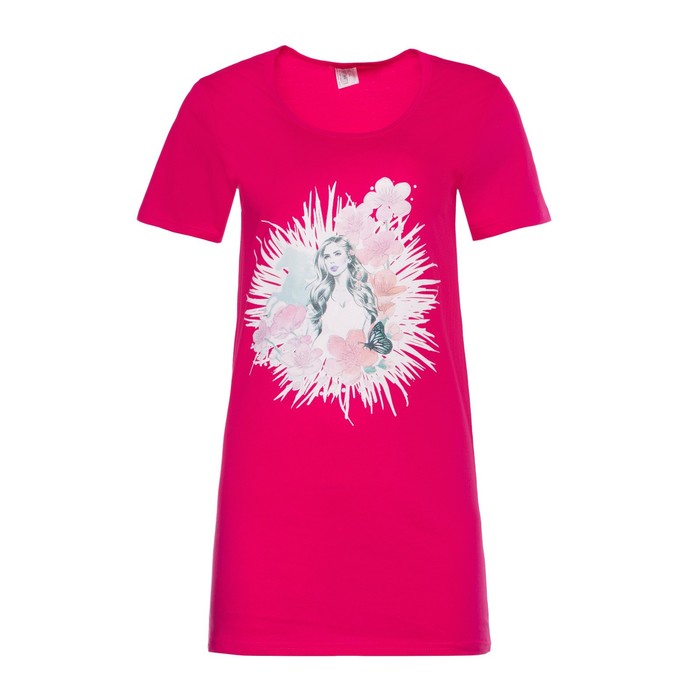 Ночная сорочка женская Tusi Р00001077 розовая 48