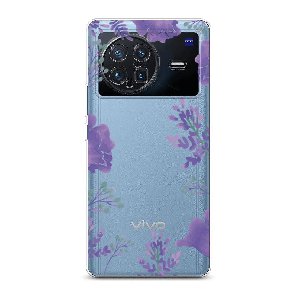 

Чехол Awog на Vivo X Note "Сиреневая цветочная рамка", Разноцветный, 266950-8