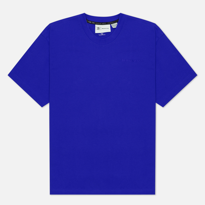 Мужская футболка adidas Originals x Pharrell Williams Human Race Basics синий, Размер XS