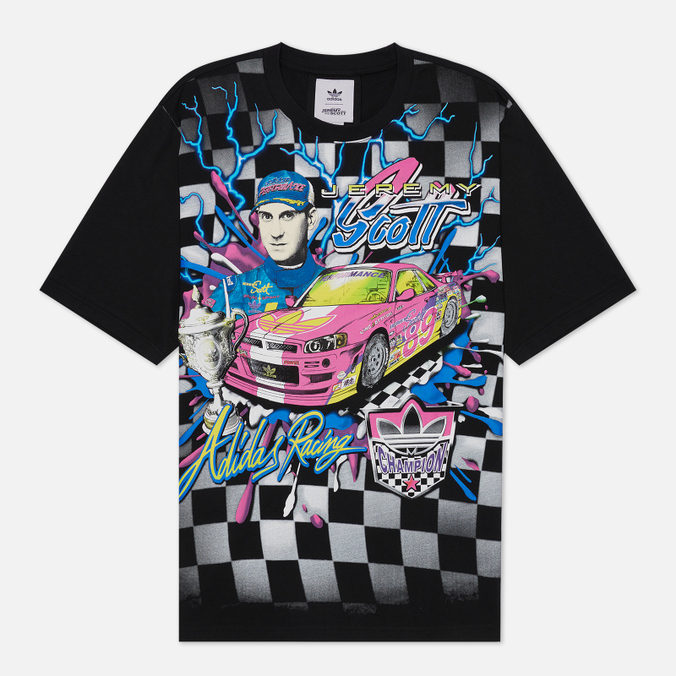 

Мужская футболка adidas Originals x Jeremy Scott Rally чёрный, Размер S, Черный, x Jeremy Scott Rally