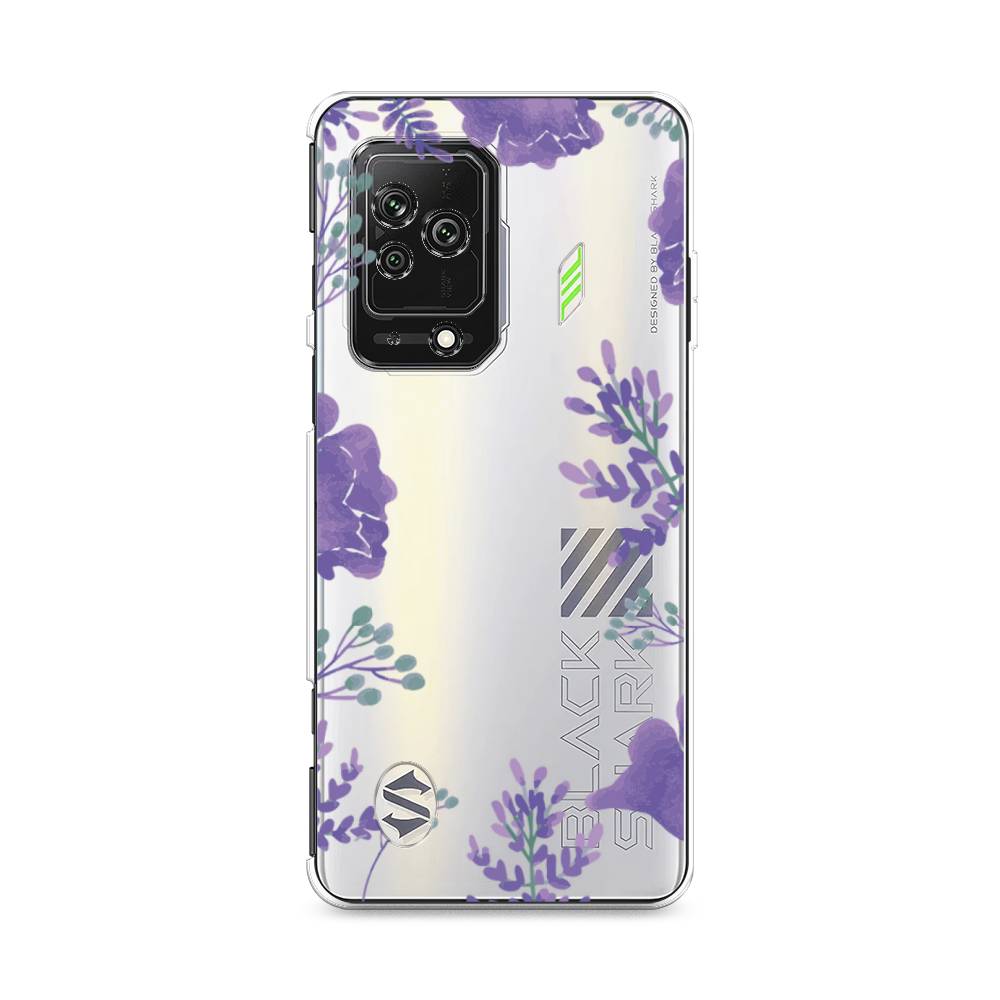 

Чехол Awog на Xiaomi Black Shark 5 "Сиреневая цветочная рамка", Разноцветный, 314050-8