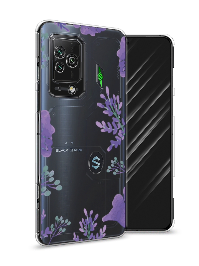 

Чехол Awog на Xiaomi Black Shark 5 Pro "Сиреневая цветочная рамка", Разноцветный, 314150-8