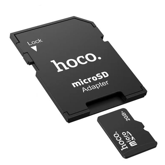 Переходники с micro SD на SD (HB22), Hoco, черный