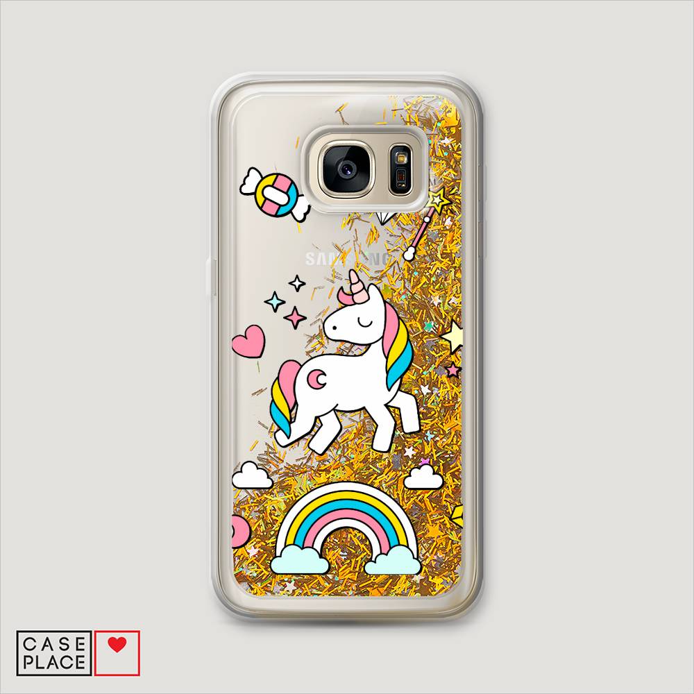 

Чехол Awog на Samsung Galaxy S6 "Принцесса единорог", Белый;разноцветный, 24390-1