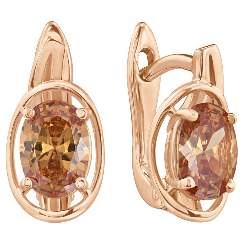

Серьги из серебра с кристаллом ювелирным LAZURIT-ONLINE 8310RG, 8310RG
