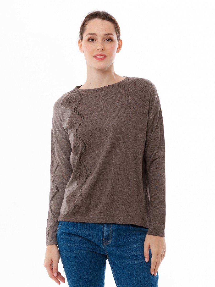 

Джемпер женский Glenfield D21GC011D-35Q коричневый XL, D21GC011D-35Q