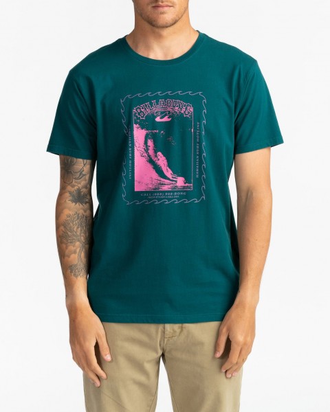 

Футболка мужская Billabong U1SS87-BIF0 бирюзовая L, U1SS87-BIF0
