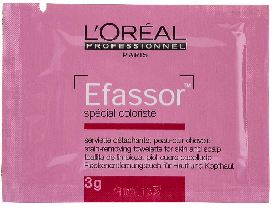 фото Efassor салфетка для удаления краски с кожи 1 шт l'oreal professionnel