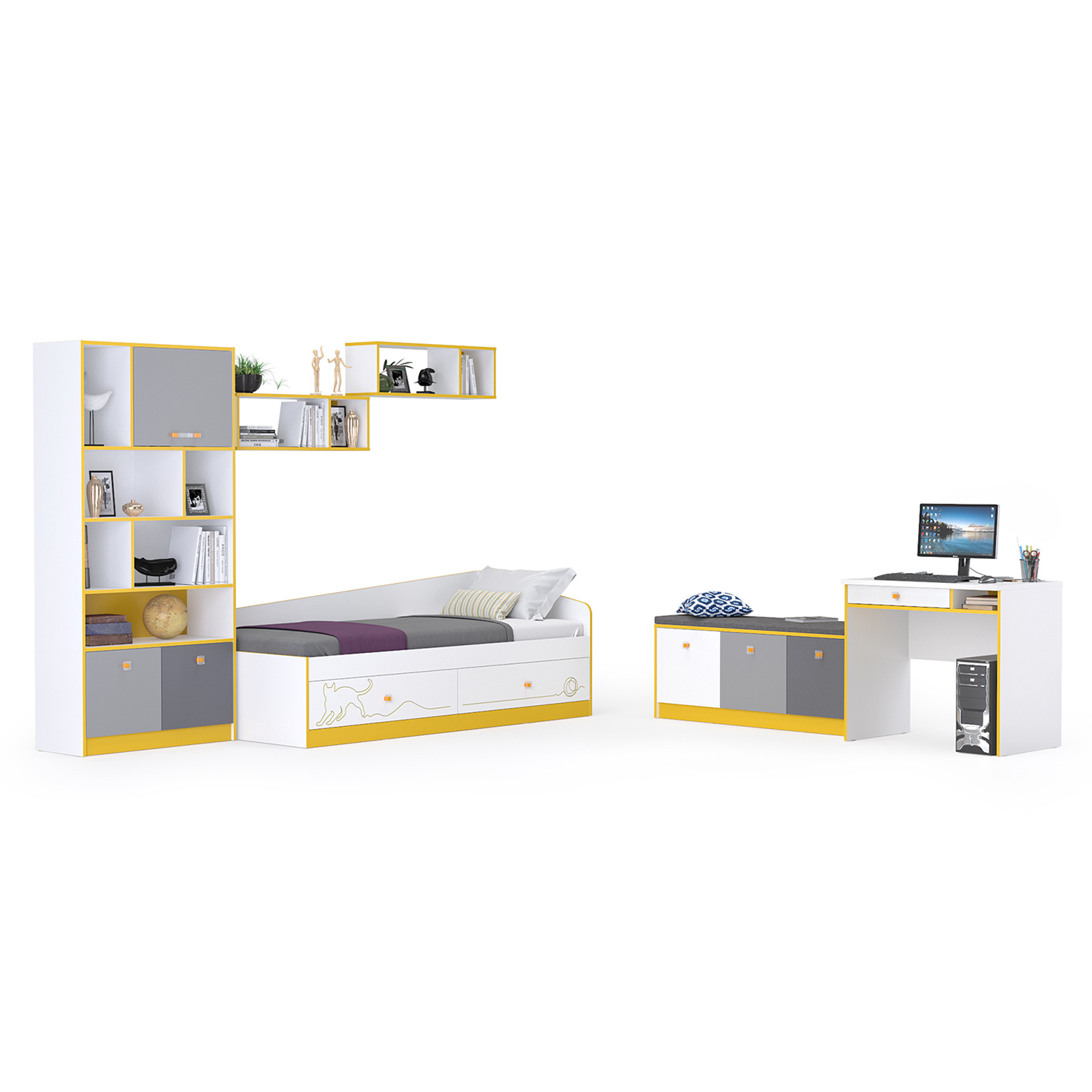 

Набор мебели Mobi Альфа № 40 в детскую, № 40