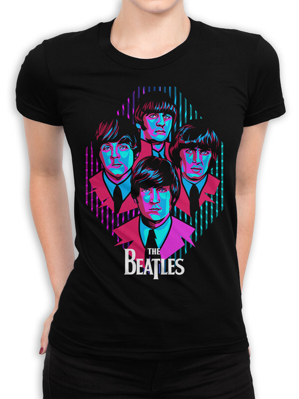 фото Футболка женская design heroes the beatles черная 2xl