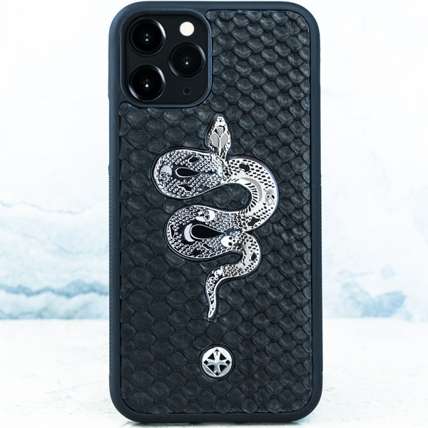 Чехол iPhone 14 Pro - Premium Euphoria Metal Snake Python - Euphoria HM Premium