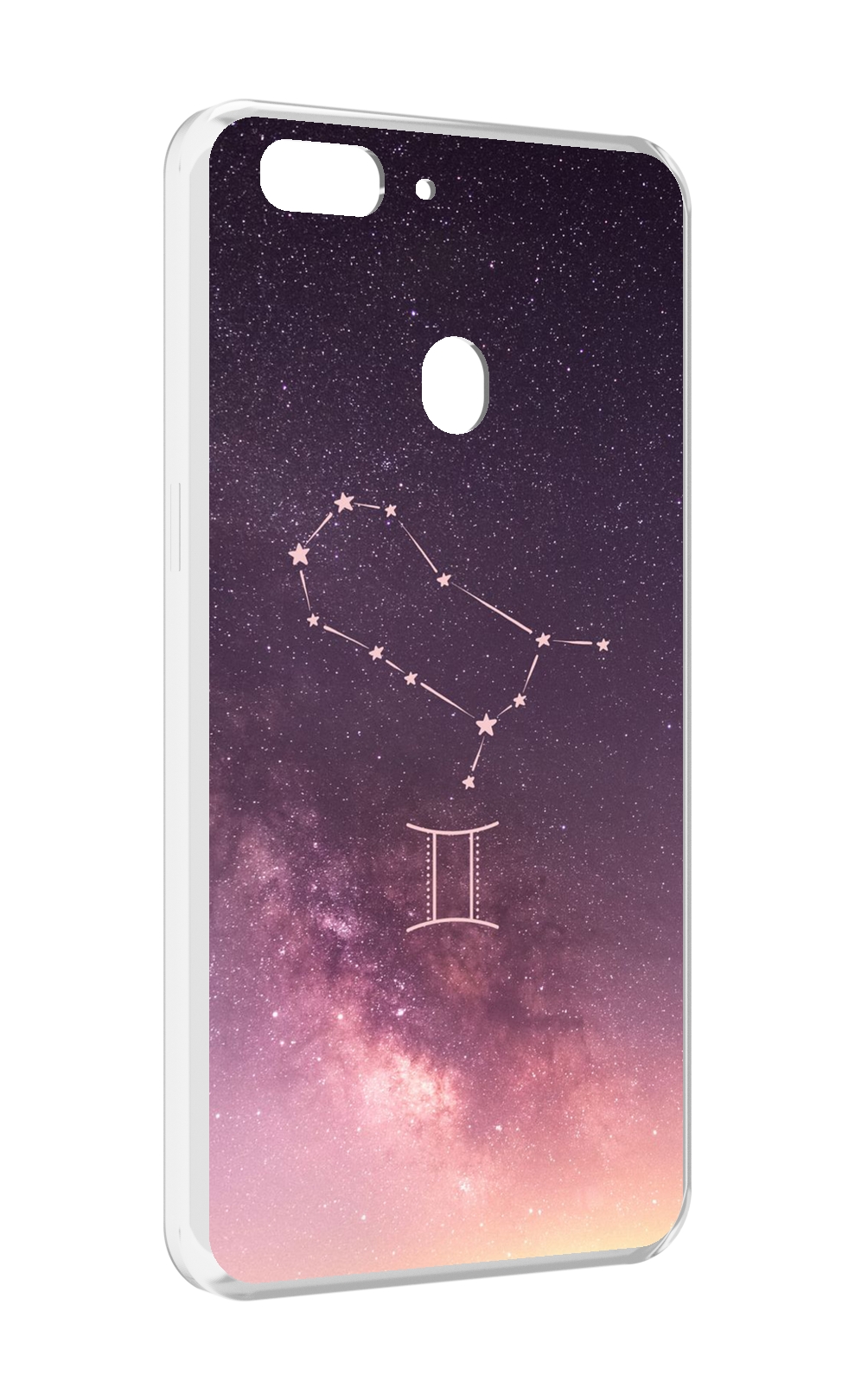 

Чехол MyPads знак зодиака близнецы 5 для Oppo Realme 2, Прозрачный, Tocco