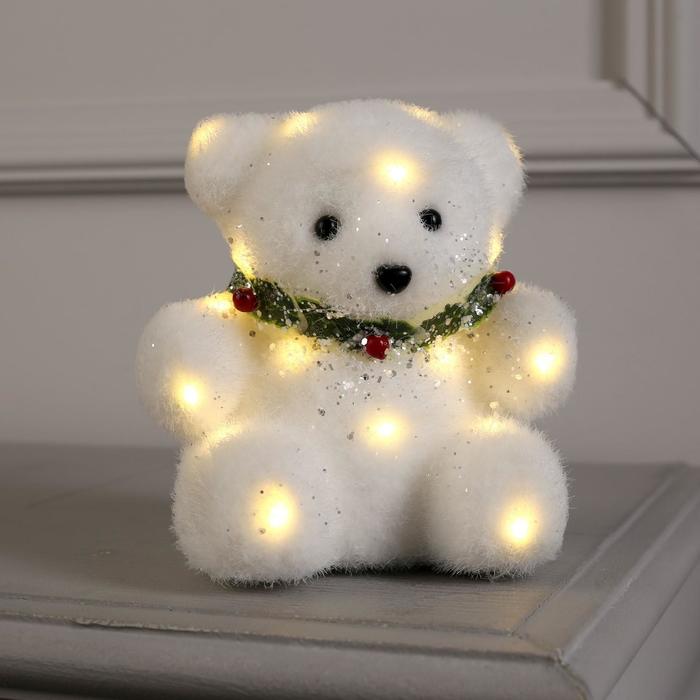 

Световая фигура Luazon Lighting Белый мишка 3662096 белый теплый, Белый мишка