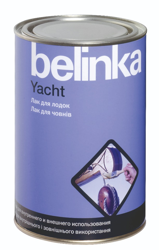 фото Лодочный лак belinka yacht, 0,9 л. матовый