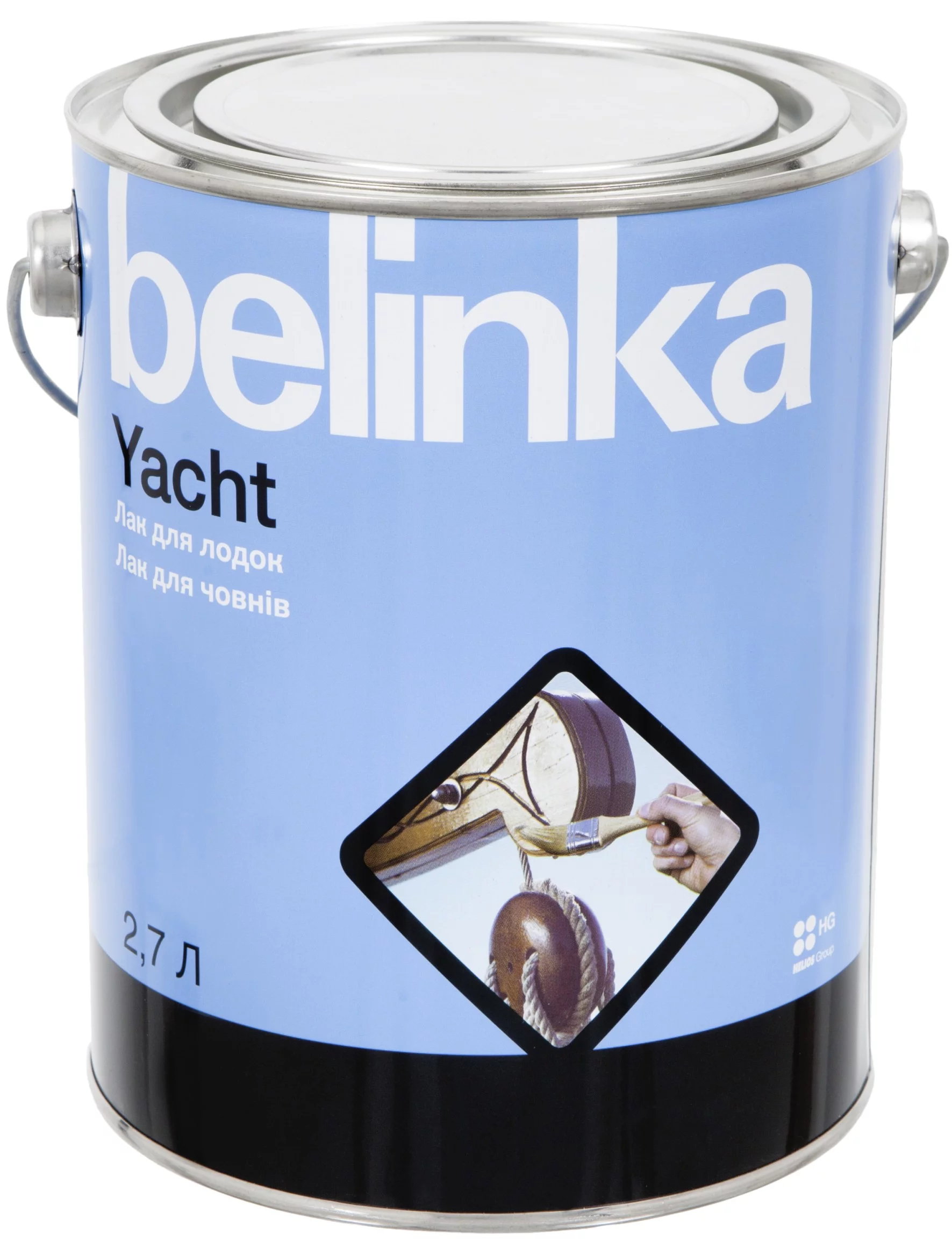 Лодочный лак BELINKA Yacht,  2,7 л. Глянцевый